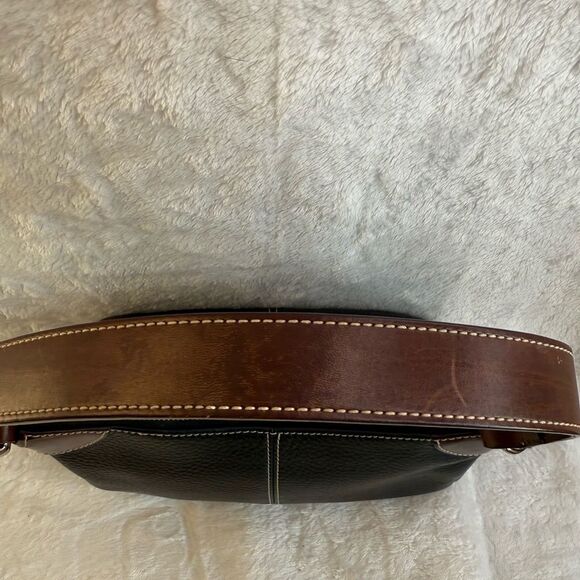 Dooney & Bourke Black and Brown Shoulder Bag - Picture 5 of 10